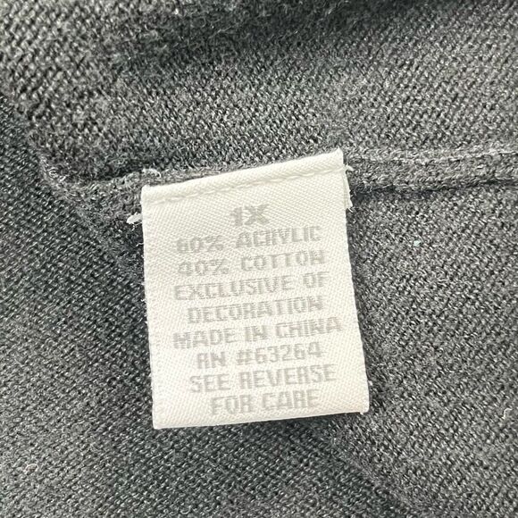 Dress Barn Women’s Black Short Sleeve Sweater 1X - Picture 10 of 11